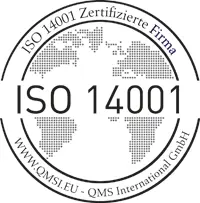 Qualitätssiegel Zertifiziertes Unternehmen qms iso14001 bw